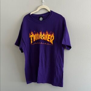 Thrasher Purple and Orange Short Sleeve Tee
